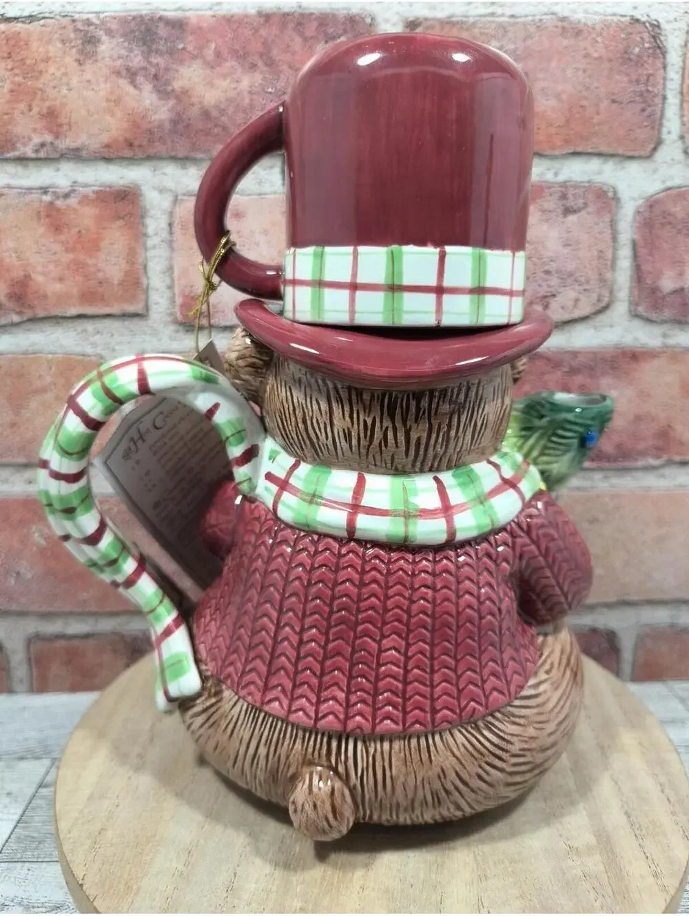 Fitz and Floyd Snack Therapy Cocoa Set Tea Christmas Teddy Bear Teapot and Mug